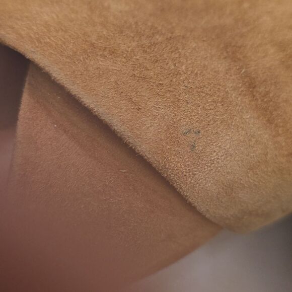 Vince Karsen Suede Sandals Cedar Block Heel Criss Cross Straps Size 8 - Picture 8 of 8